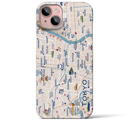 【東京都心東部】イラストマップiPhoneケース（バックカバータイプ）