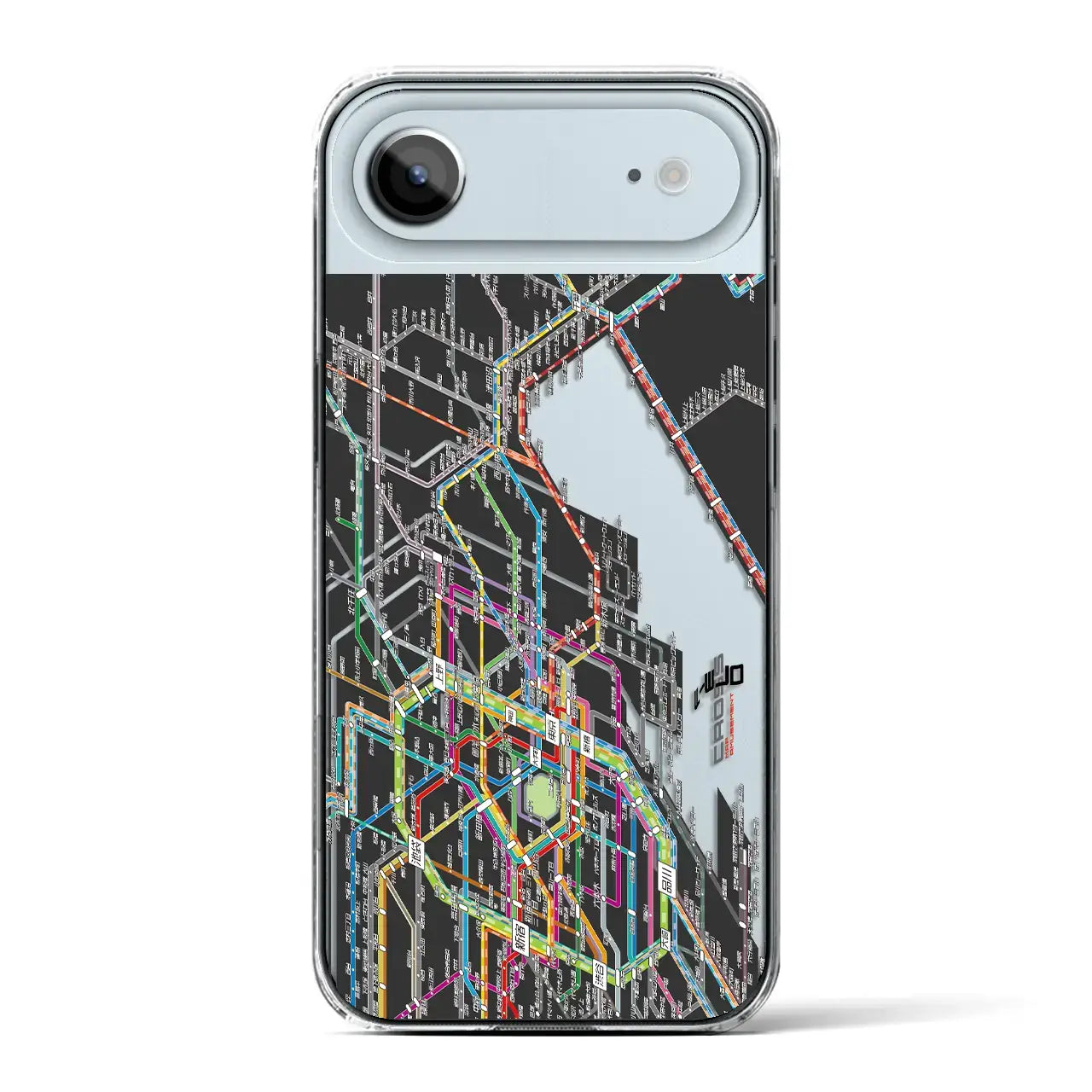 【東京東部路線図（東京都）】路線図iPhoneケース（クリアタイプ）