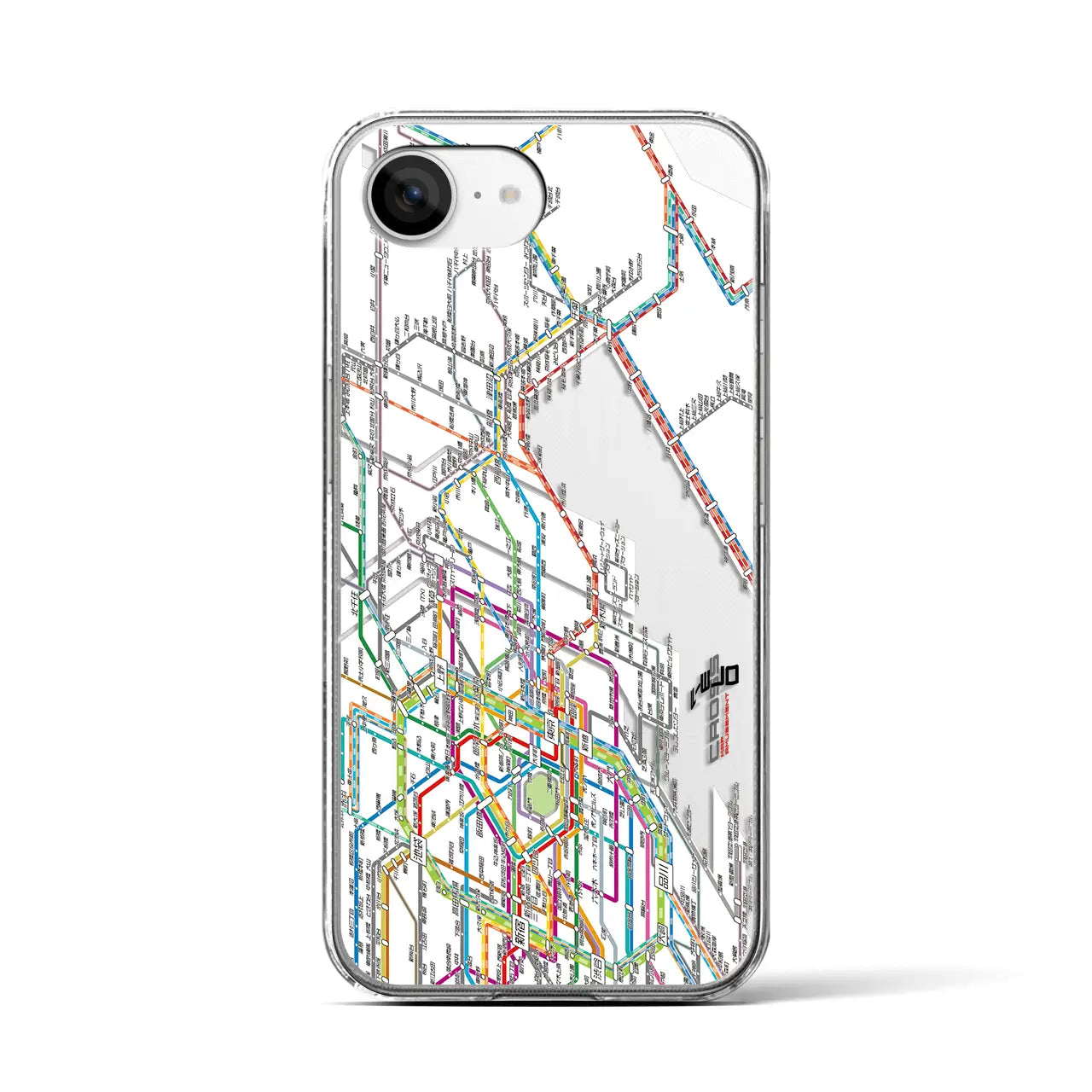 【東京東部路線図（東京都）】路線図iPhoneケース（クリアタイプ）