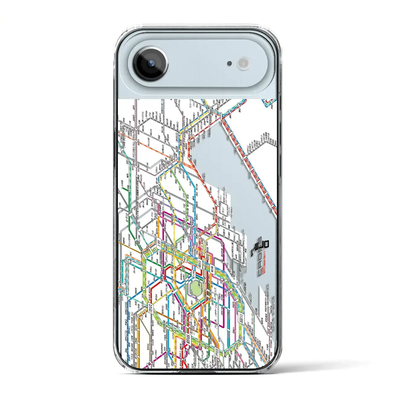 【東京東部路線図（東京都）】路線図iPhoneケース（クリアタイプ）