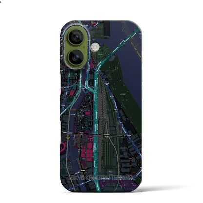 【東京貨物ターミナル（東京都）】地図柄iPhoneケース（バックカバータイプ）
