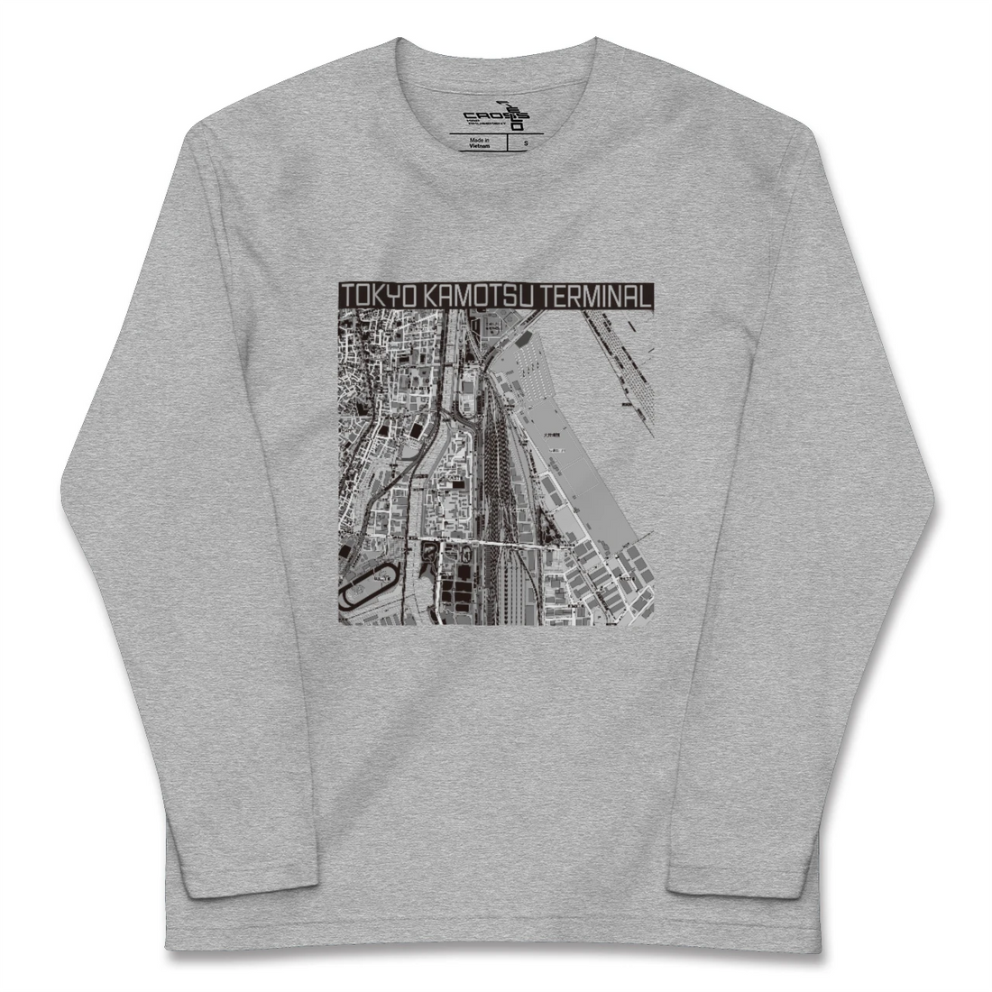 【東京貨物ターミナル（東京都）】地図柄ロングスリーブTシャツ