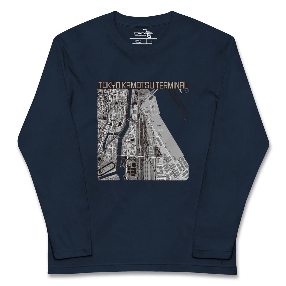 【東京貨物ターミナル(東京都)】地図柄ロングスリーブTシャツ