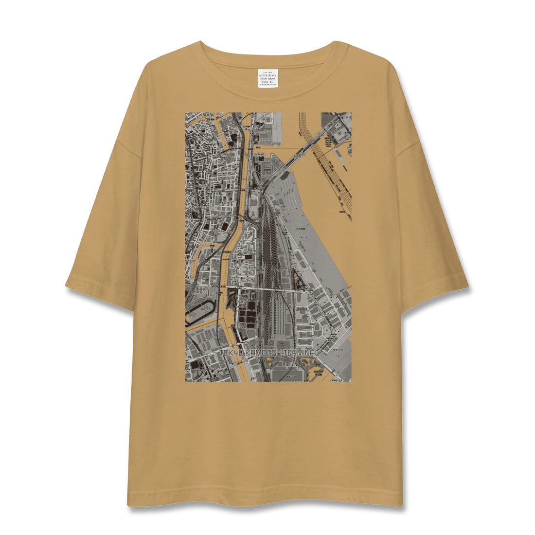 【東京貨物ターミナル(東京都)】地図柄ビッグシルエットTシャツ