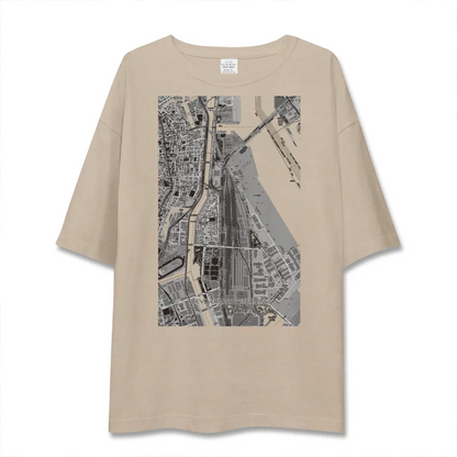 【東京貨物ターミナル（東京都）】地図柄ビッグシルエットTシャツ