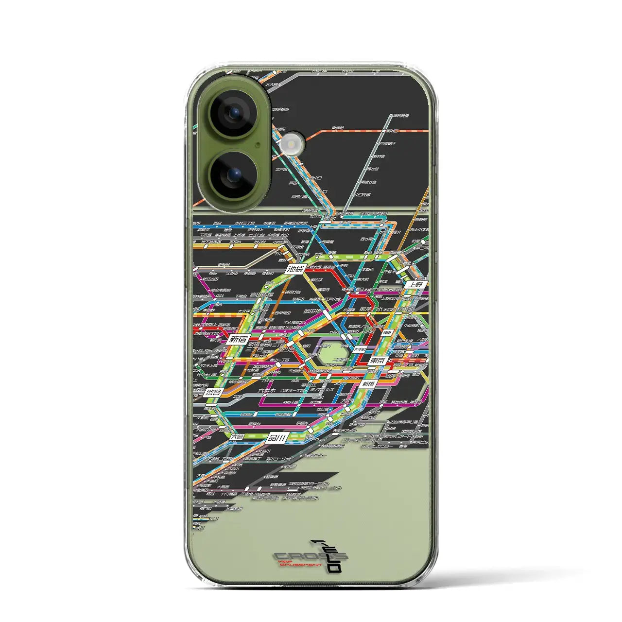 【東京路線図（東京都）】路線図iPhoneケース（クリアタイプ）