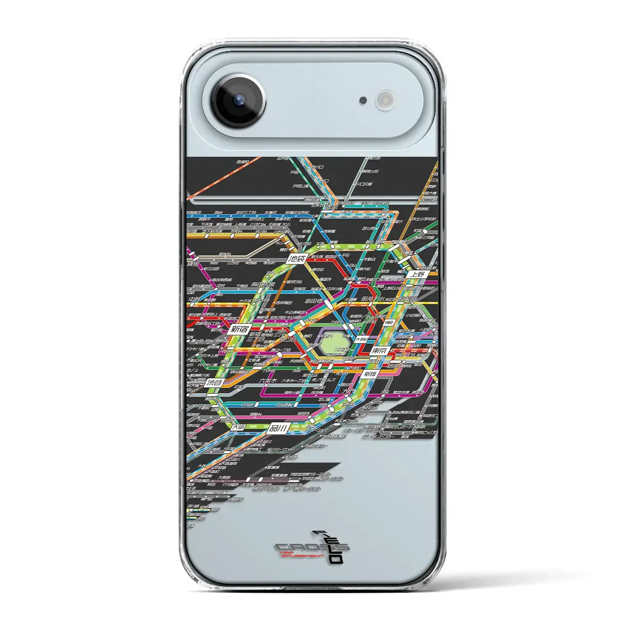 【東京路線図（東京都）】路線図iPhoneケース（クリアタイプ）
