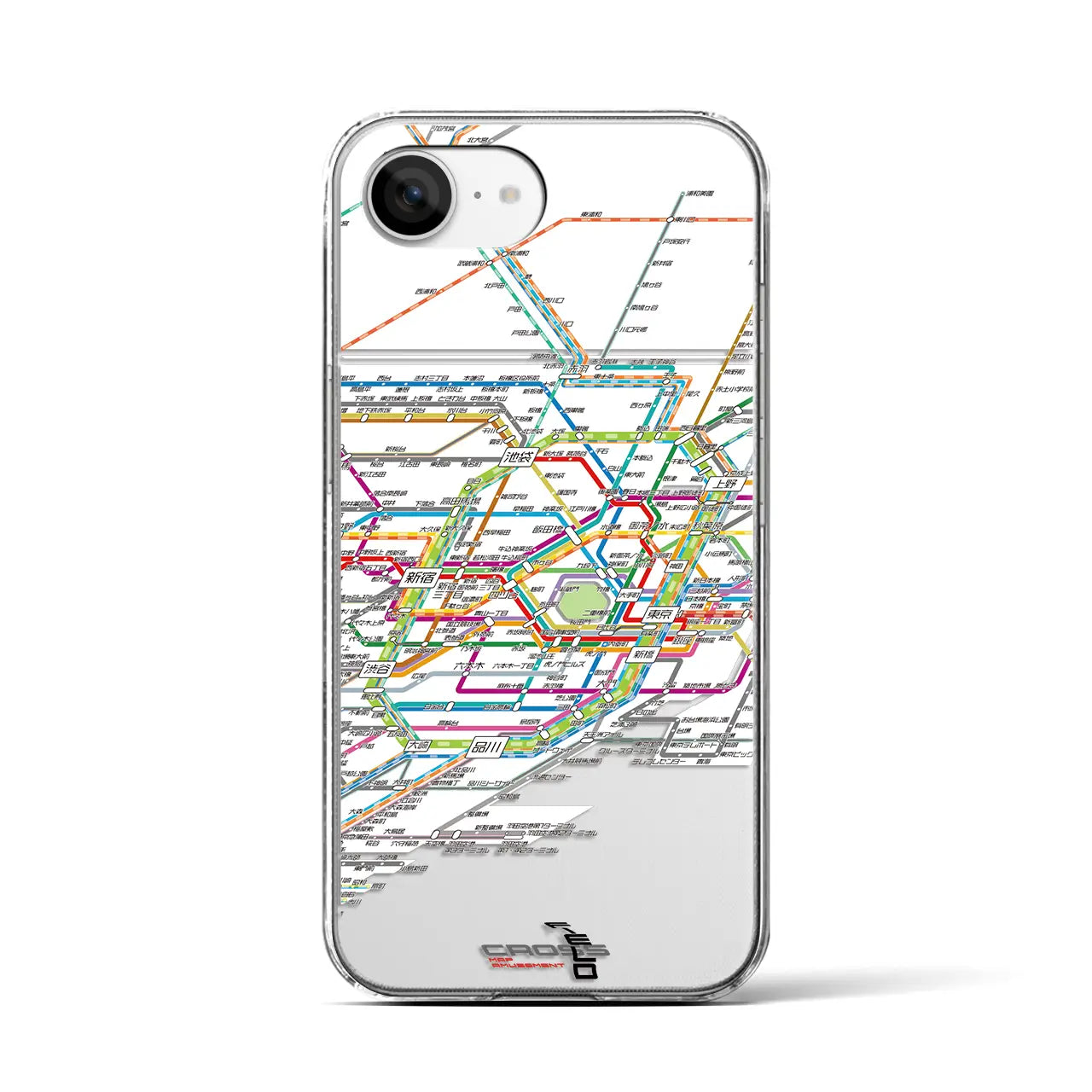 【東京路線図（東京都）】路線図iPhoneケース（クリアタイプ）