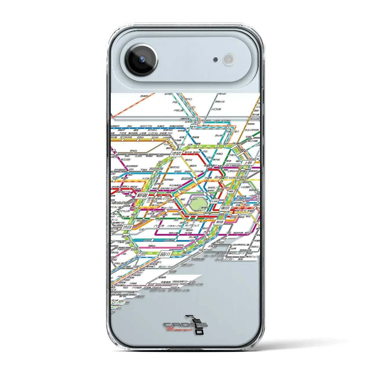【東京路線図（東京都）】路線図iPhoneケース（クリアタイプ）