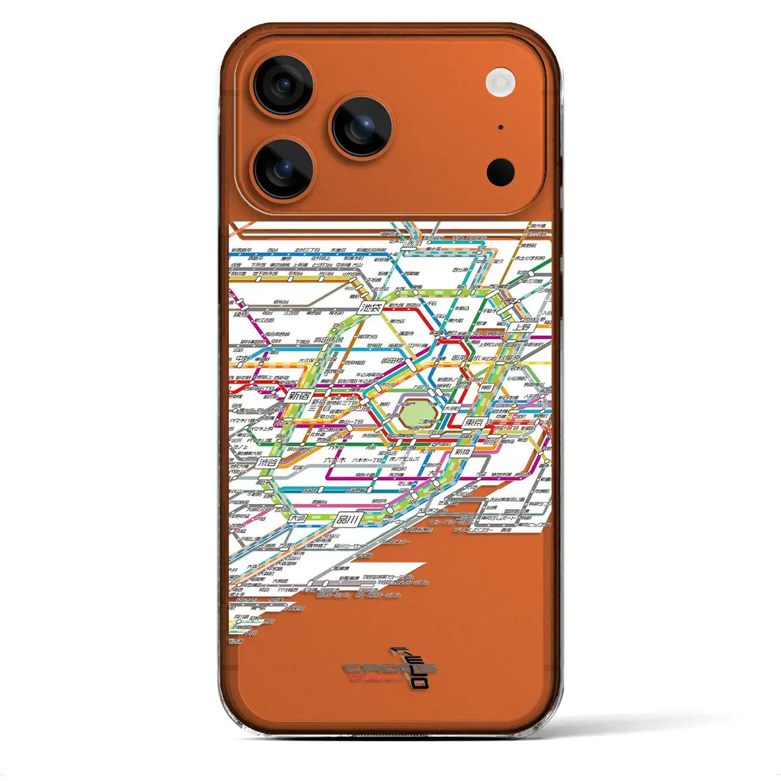 【東京路線図（東京都）】路線図iPhoneケース（クリアタイプ）