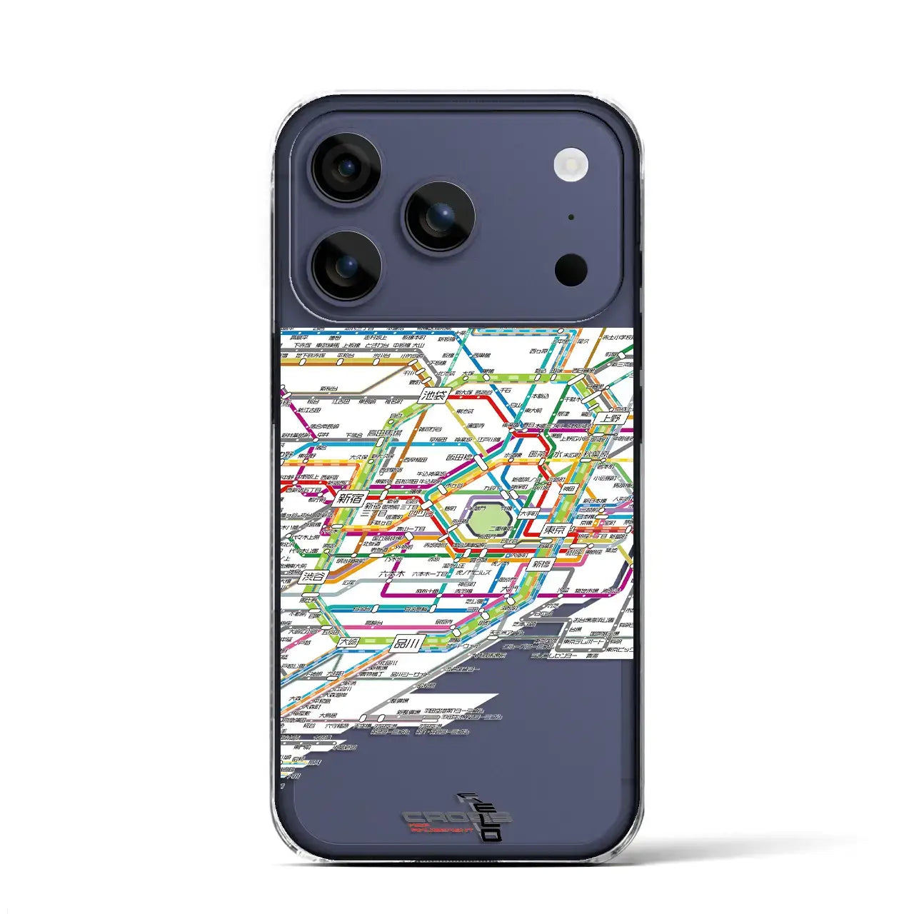 【東京路線図（東京都）】路線図iPhoneケース（クリアタイプ）