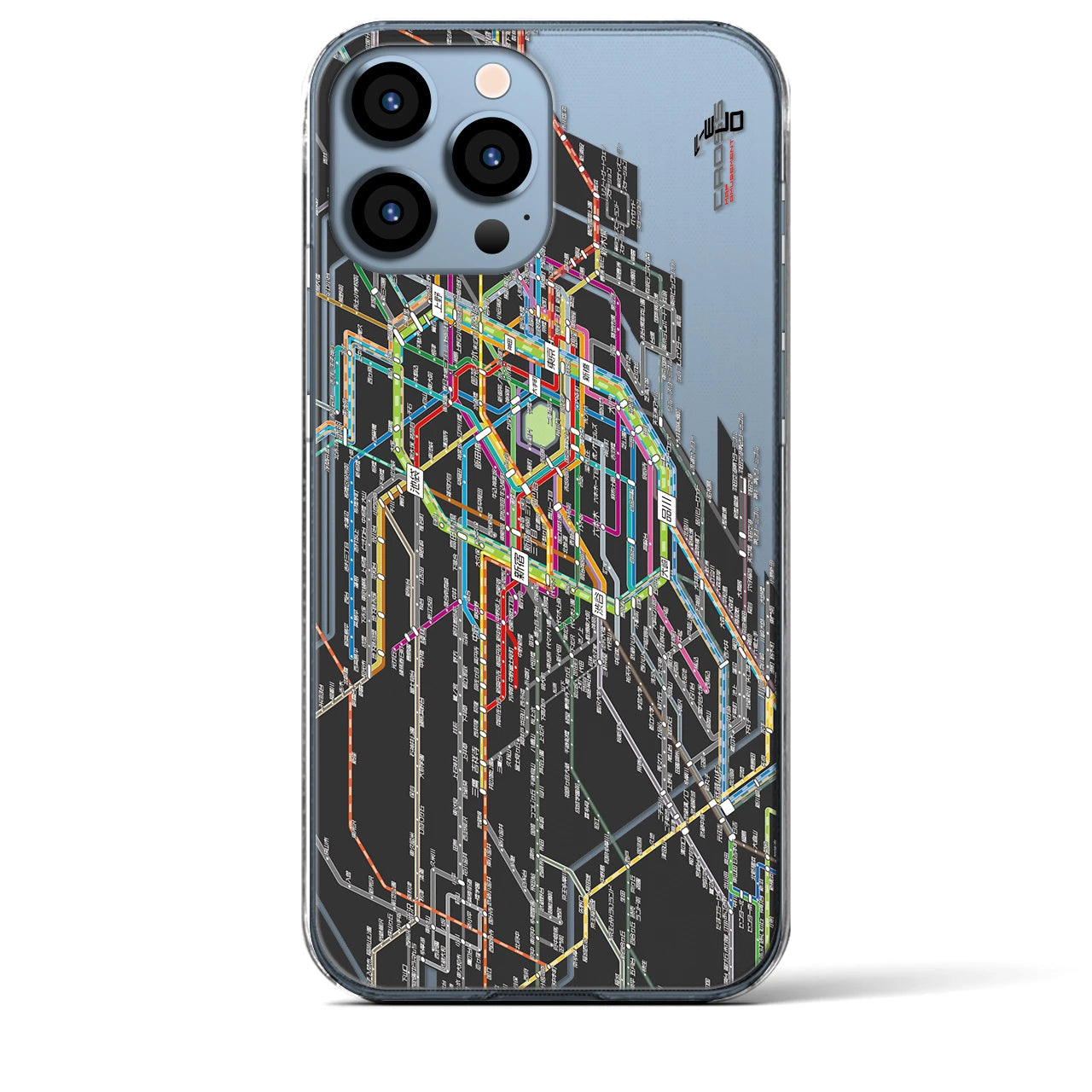 【東京西部路線図（東京都）】路線図iPhoneケース（クリアタイプ）