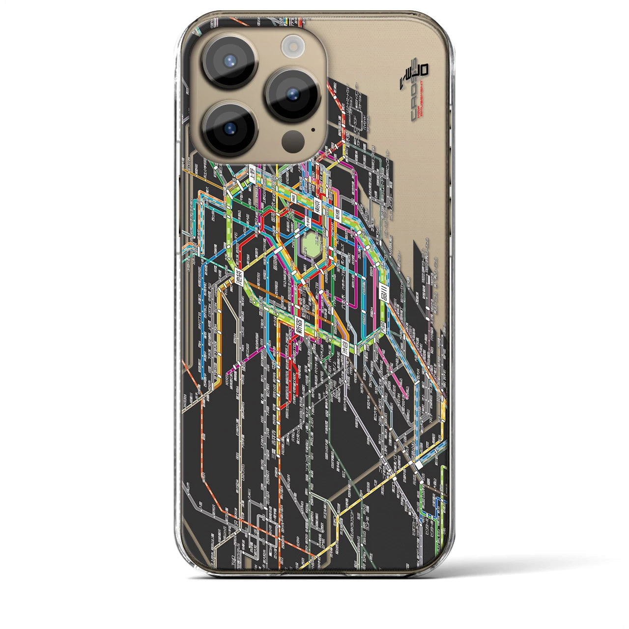 【東京西部路線図（東京都）】路線図iPhoneケース（クリアタイプ）