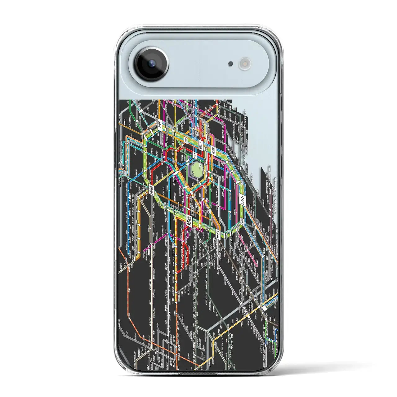 【東京西部路線図（東京都）】路線図iPhoneケース（クリアタイプ）