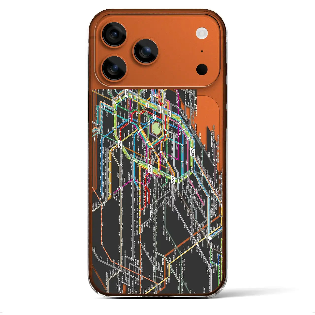 【東京西部路線図（東京都）】路線図iPhoneケース（クリアタイプ）