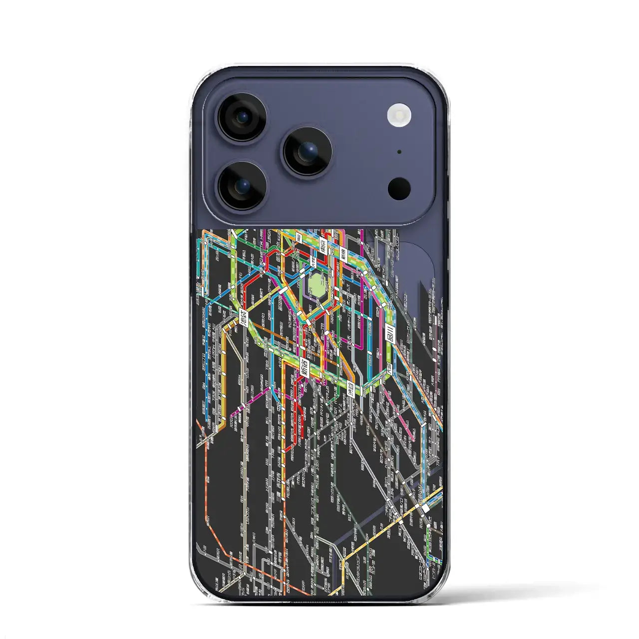 【東京西部路線図（東京都）】路線図iPhoneケース（クリアタイプ）