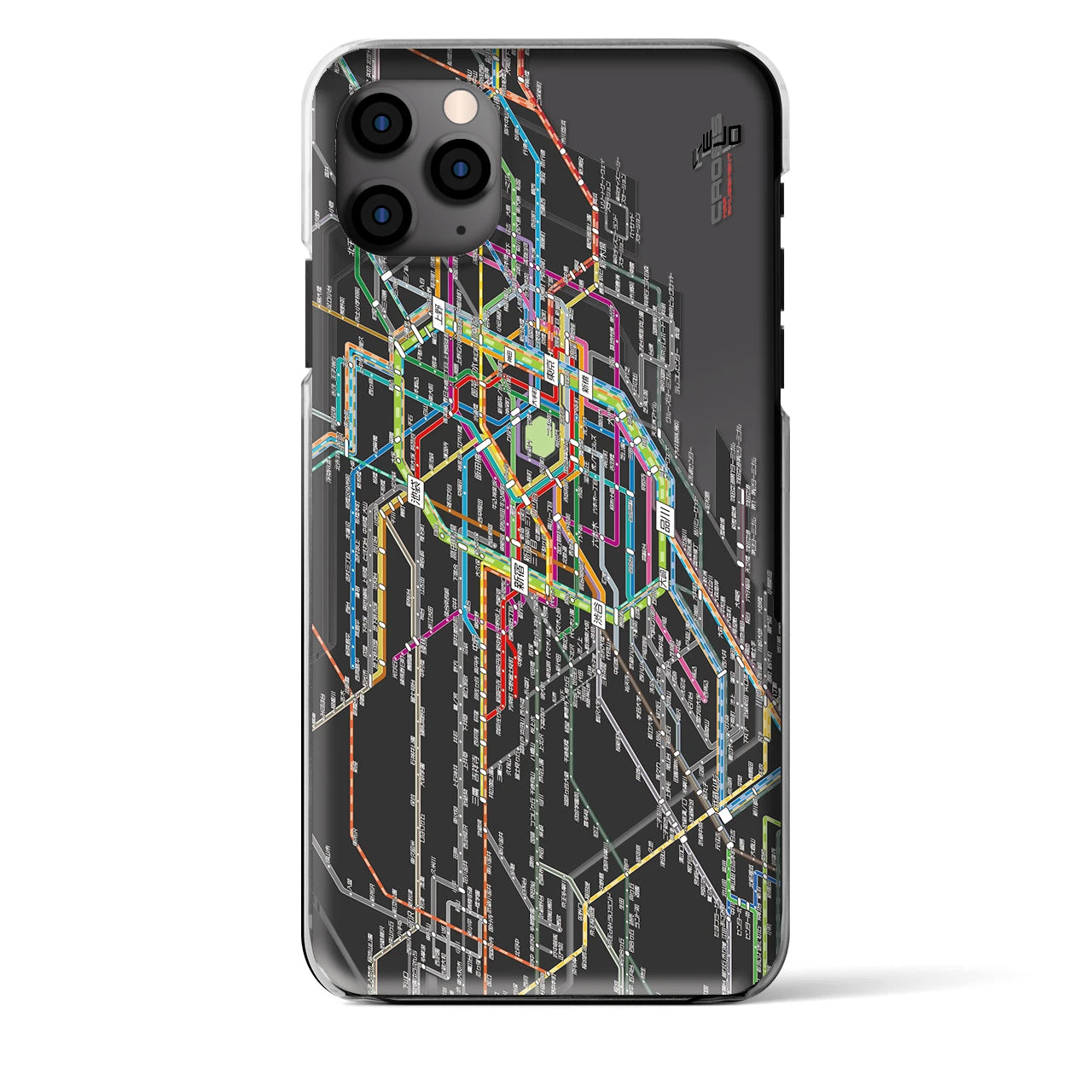 【東京西部路線図（東京都）】路線図iPhoneケース（クリアタイプ）