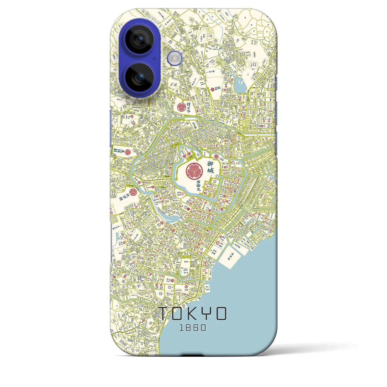 【東京（東京都）】万延江戸図iPhoneケース（バックカバータイプ）ナチュラル・iPhone 16 Pro Max 用