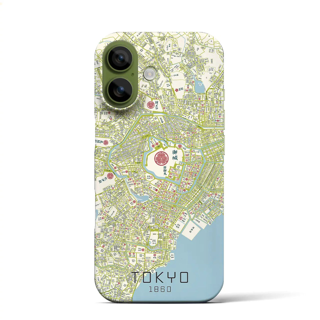 【東京（東京都）】万延江戸図iPhoneケース（バックカバータイプ）ブラック・iPhone 17 Pro Max 用