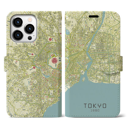 【東京（東京都）】万延江戸図iPhoneケース（手帳タイプ）
