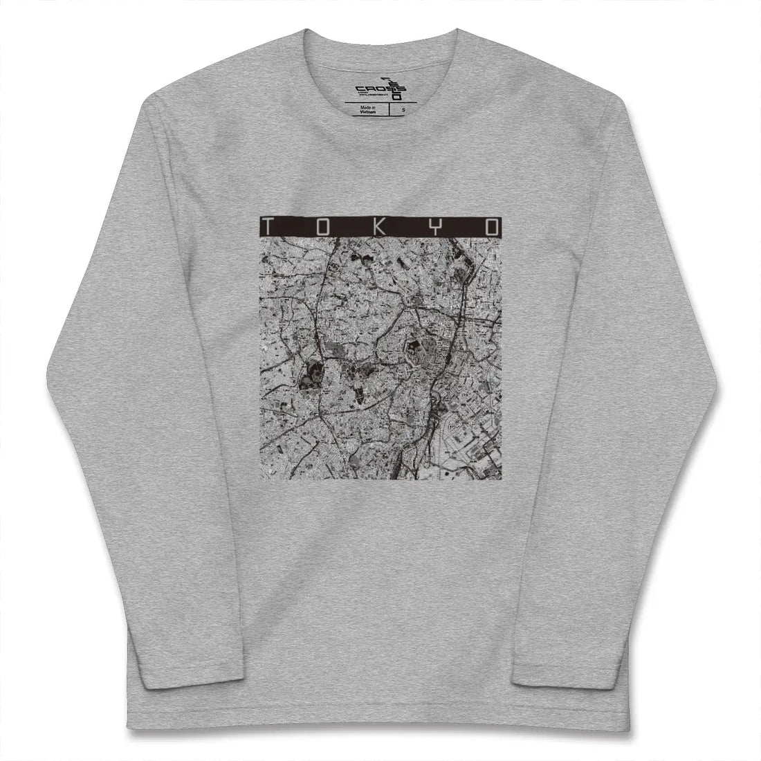 【東京2（東京都）】地図柄ロングスリーブTシャツ