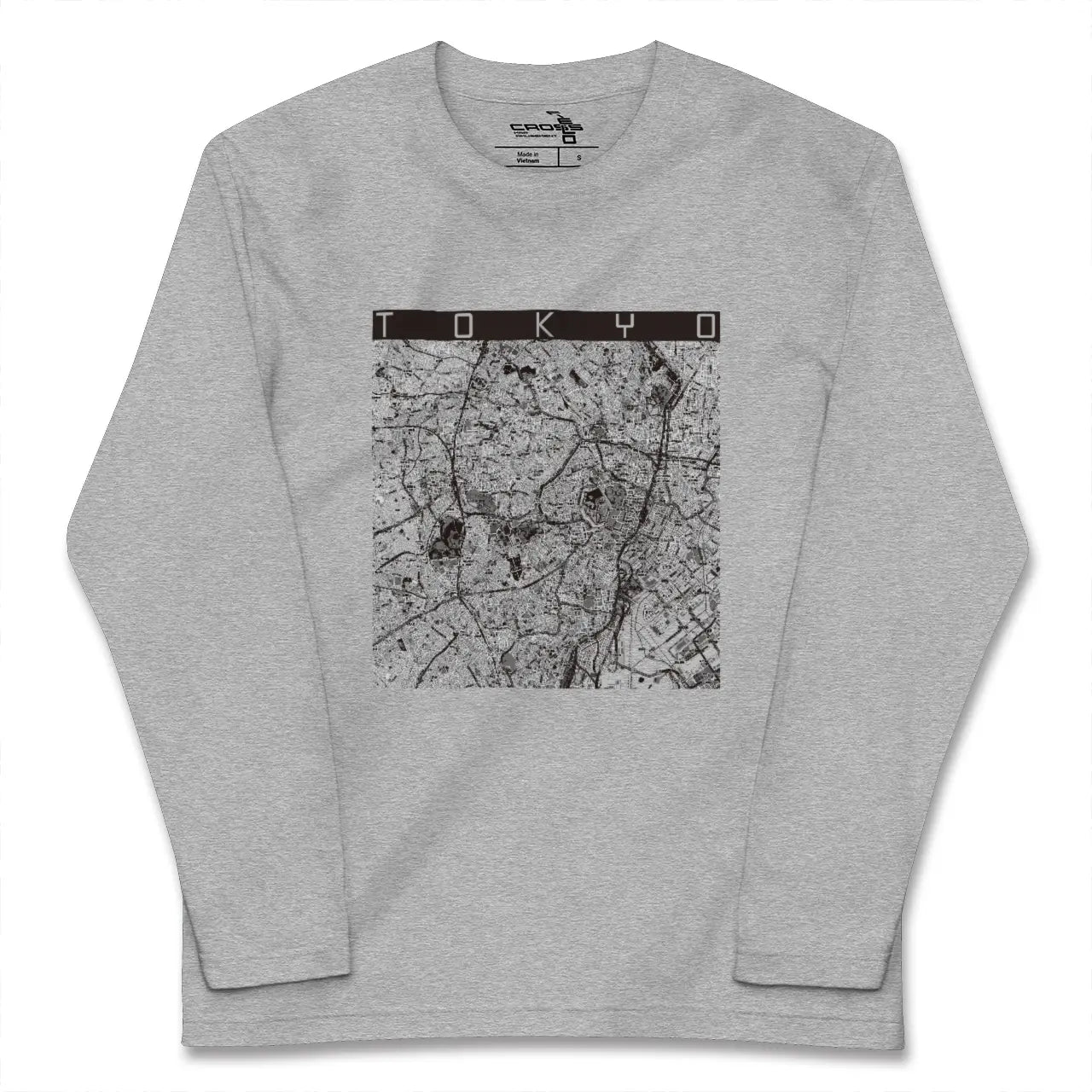 【東京2（東京都）】地図柄ロングスリーブTシャツ