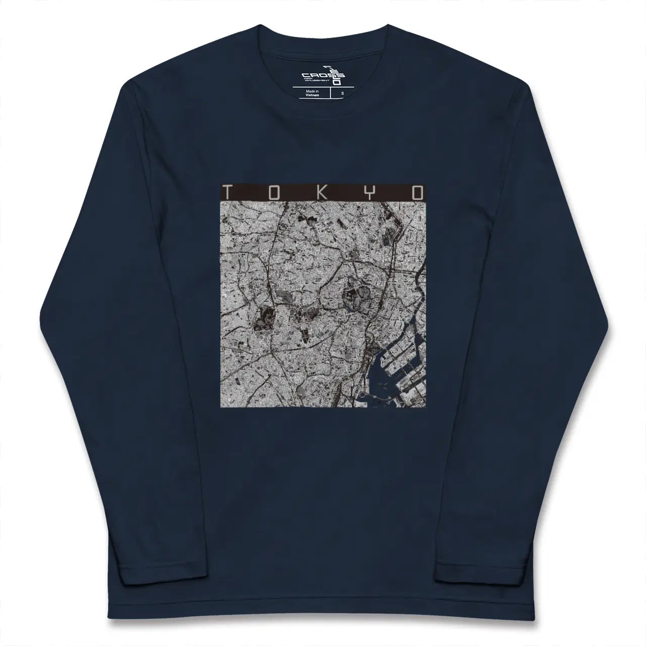 【東京2（東京都）】地図柄ロングスリーブTシャツ