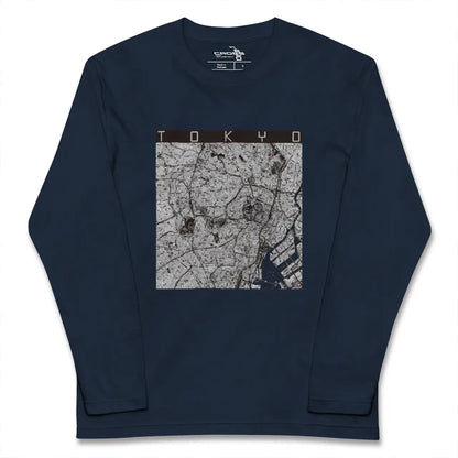 【東京2（東京都）】地図柄ロングスリーブTシャツ