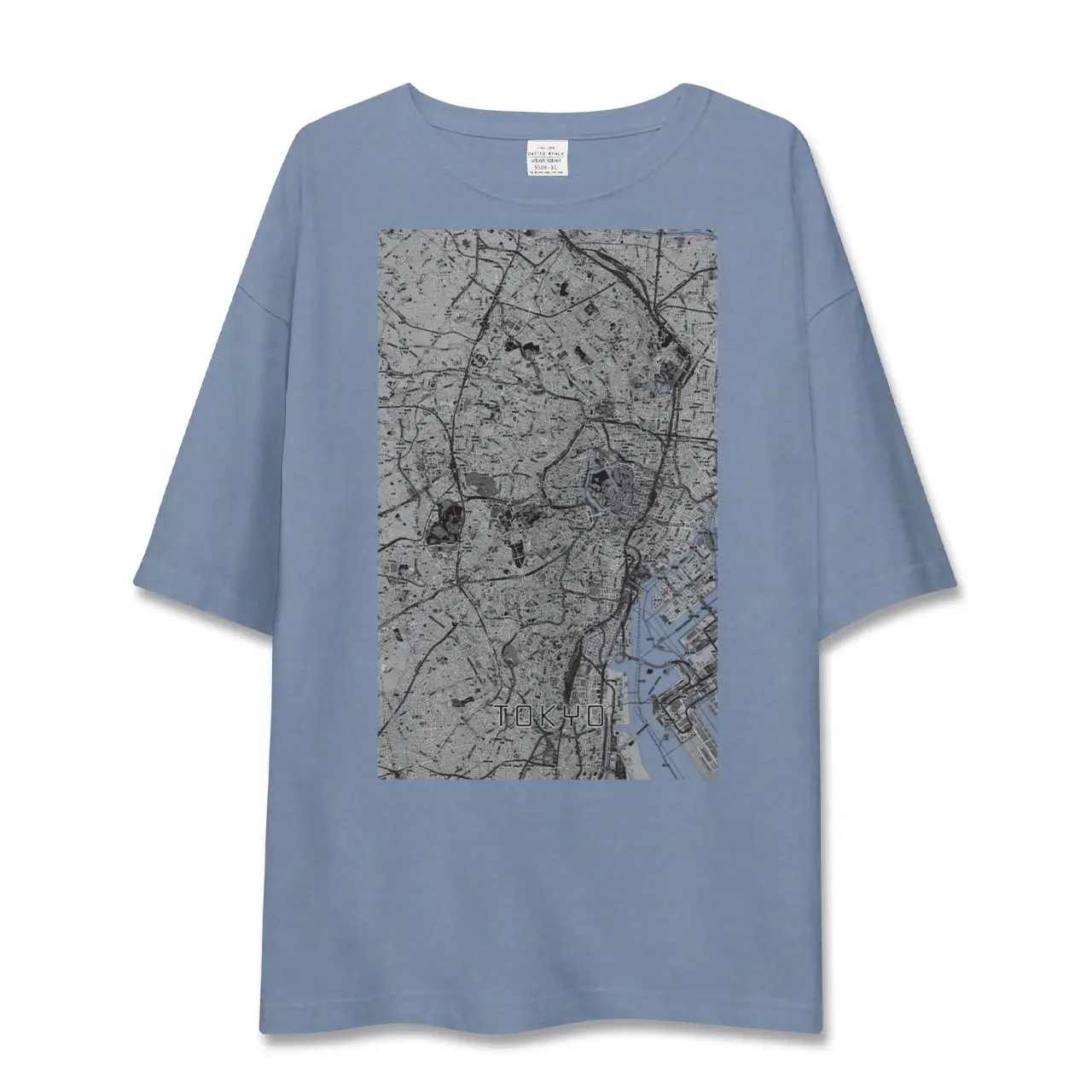 【東京2（東京都）】地図柄ビッグシルエットTシャツ