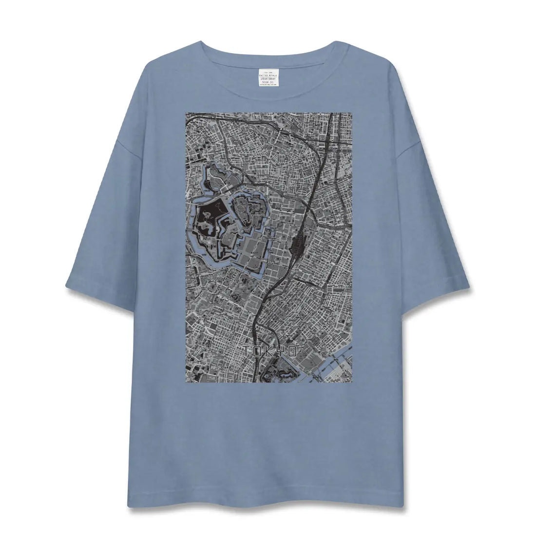 【東京（東京都）】地図柄ビッグシルエットTシャツ