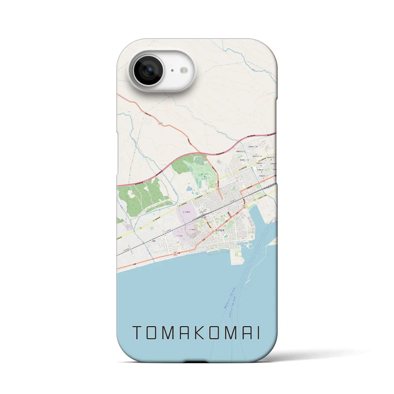 【苫小牧（北海道）】地図柄iPhoneケース（バックカバータイプ）
