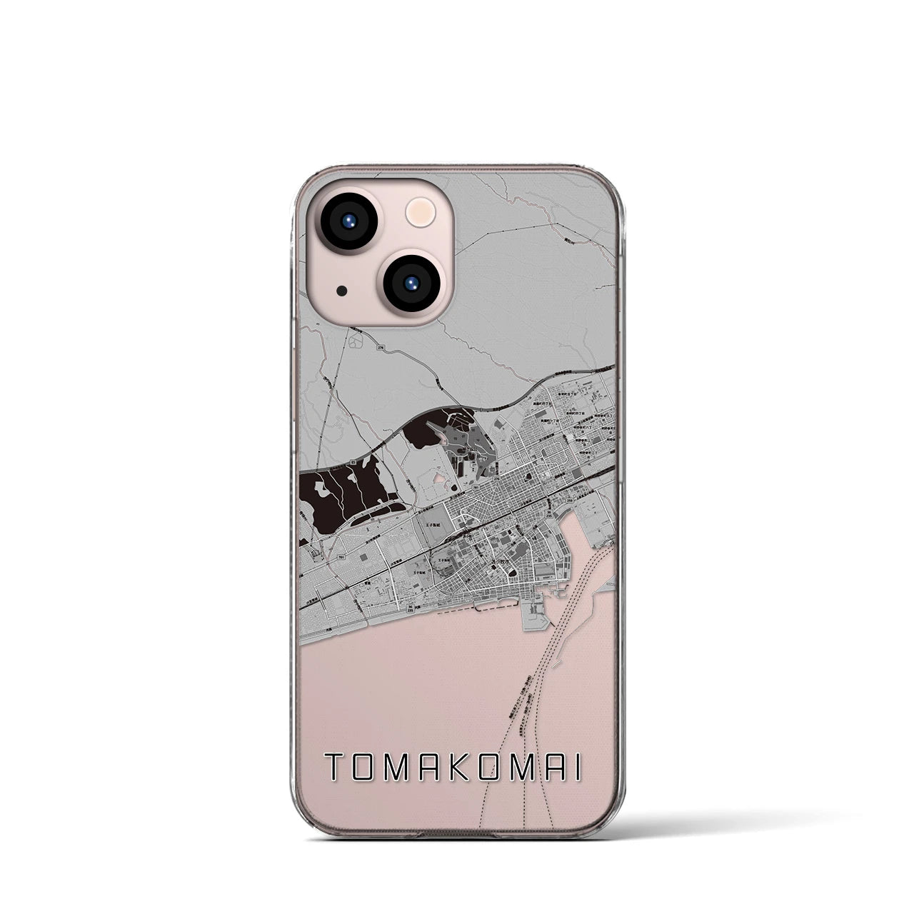 【苫小牧（北海道）】地図柄iPhoneケース（クリアタイプ）