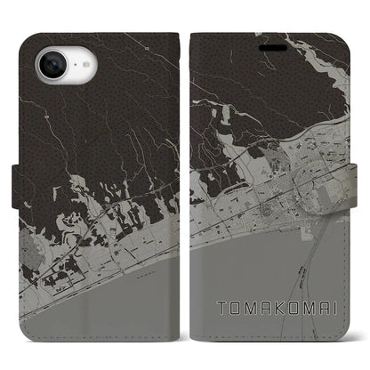 【苫小牧（北海道）】地図柄iPhoneケース（手帳タイプ）