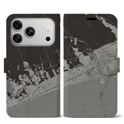 【苫小牧（北海道）】地図柄iPhoneケース（手帳タイプ）