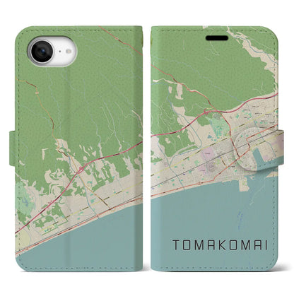 【苫小牧（北海道）】地図柄iPhoneケース（手帳タイプ）