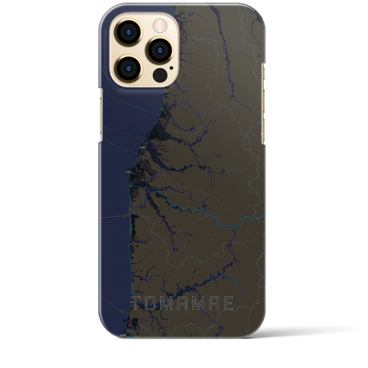 【苫前（北海道）】地図柄iPhoneケース（バックカバータイプ）
