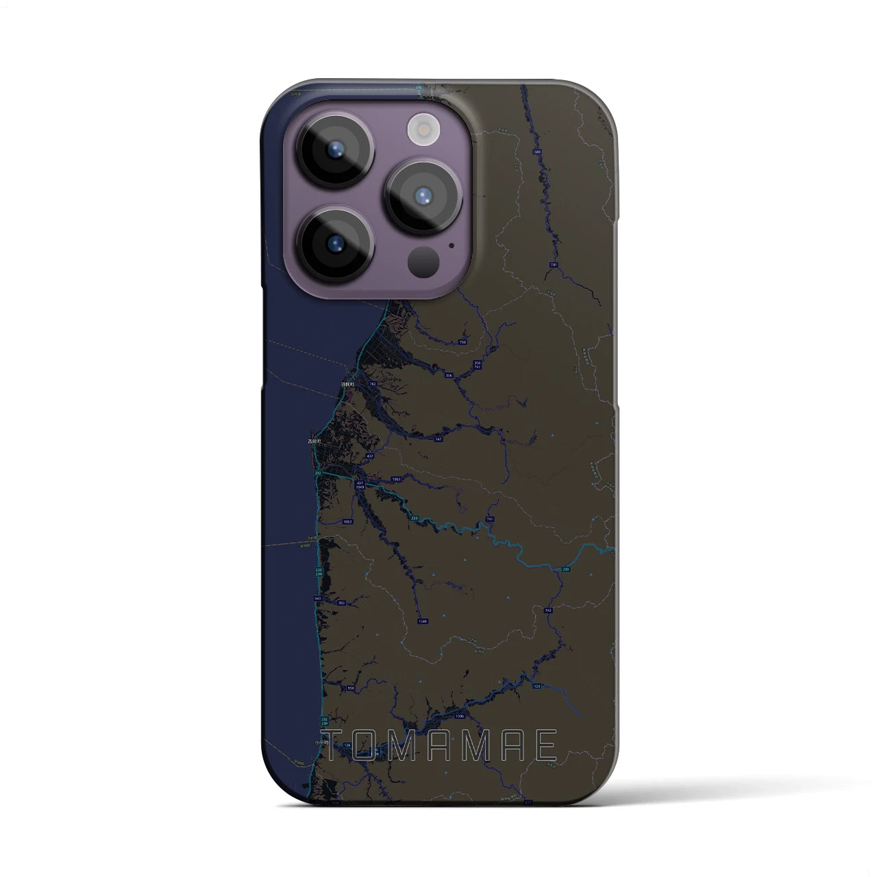 【苫前（北海道）】地図柄iPhoneケース（バックカバータイプ）