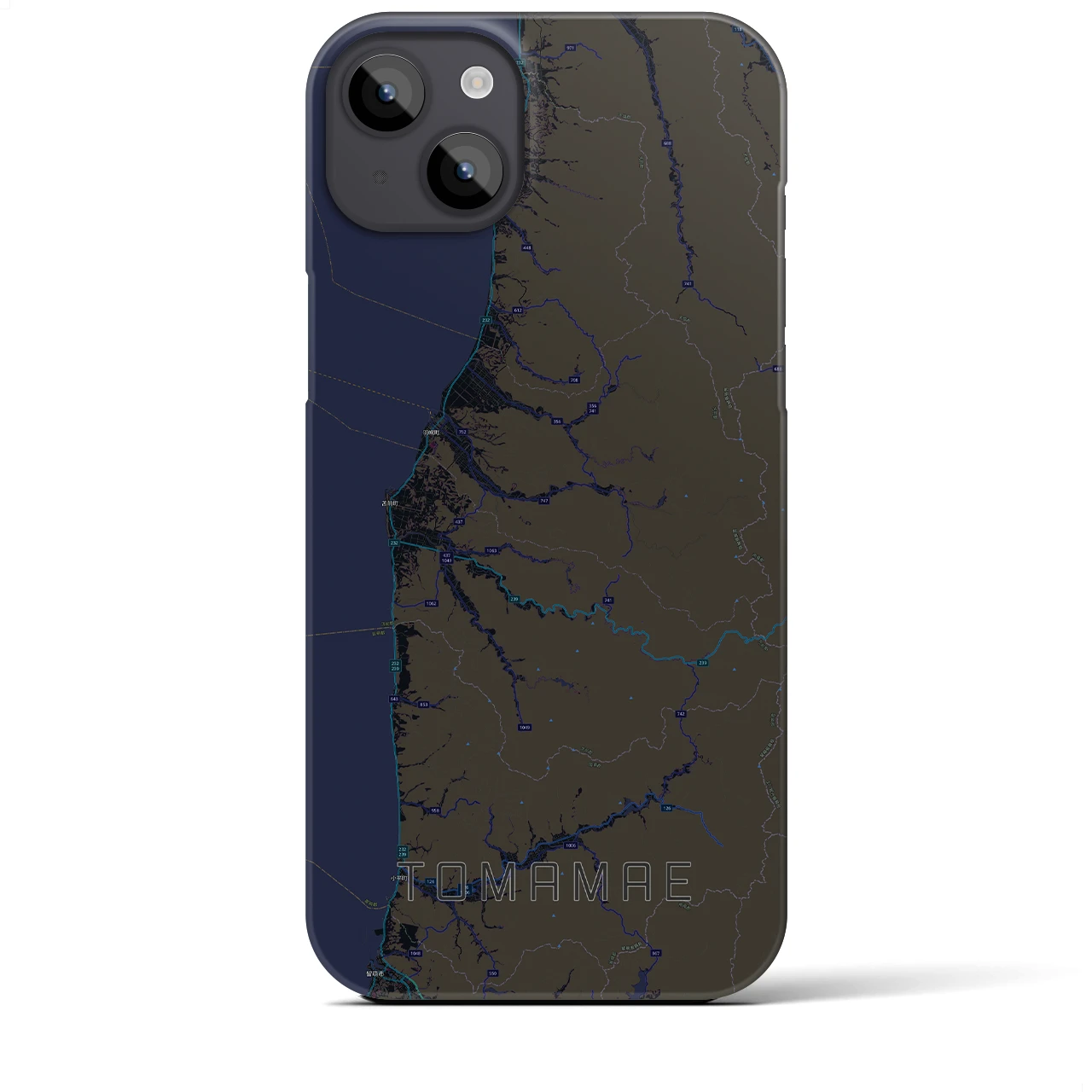【苫前（北海道）】地図柄iPhoneケース（バックカバータイプ）