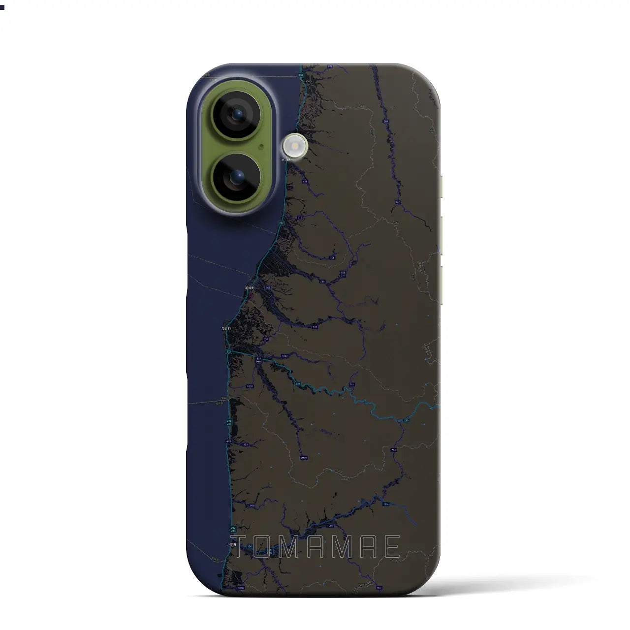 【苫前（北海道）】地図柄iPhoneケース（バックカバータイプ）