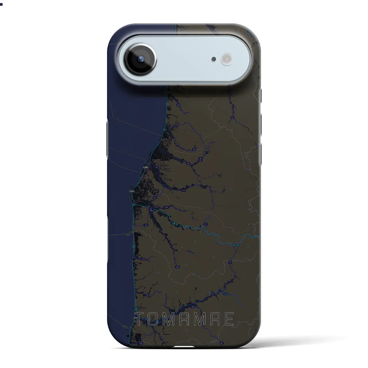 【苫前（北海道）】地図柄iPhoneケース（バックカバータイプ）