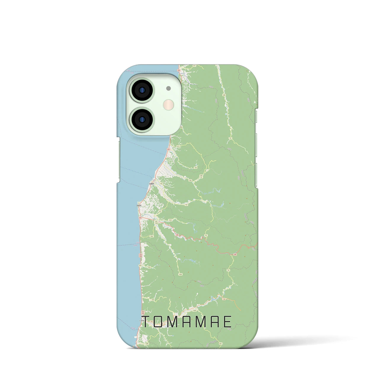 【苫前（北海道）】地図柄iPhoneケース（バックカバータイプ）