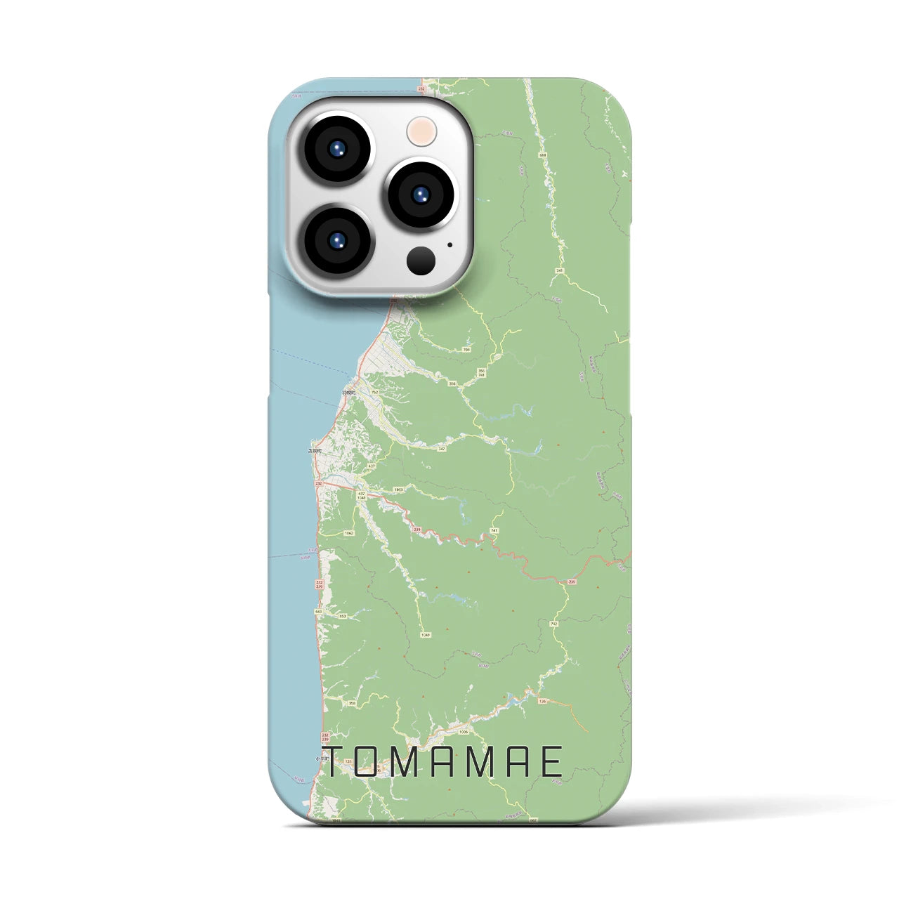 【苫前（北海道）】地図柄iPhoneケース（バックカバータイプ）
