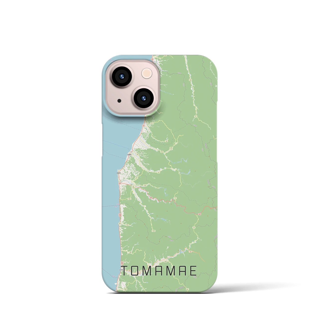 【苫前（北海道）】地図柄iPhoneケース（バックカバータイプ）