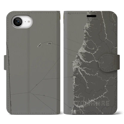 【苫前（北海道）】地図柄iPhoneケース（手帳タイプ）