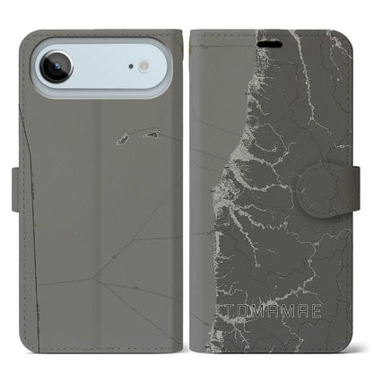 【苫前（北海道）】地図柄iPhoneケース（手帳タイプ）