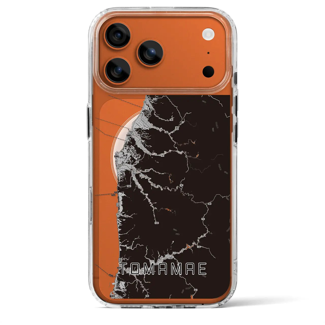 【苫前（北海道）】地図柄iPhoneケース（MagSafeタイプ）