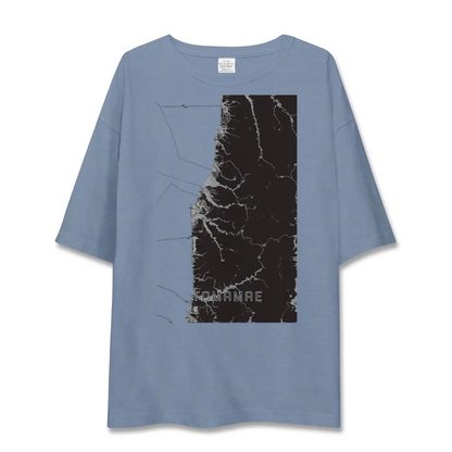 【苫前（北海道）】地図柄ビッグシルエットTシャツ
