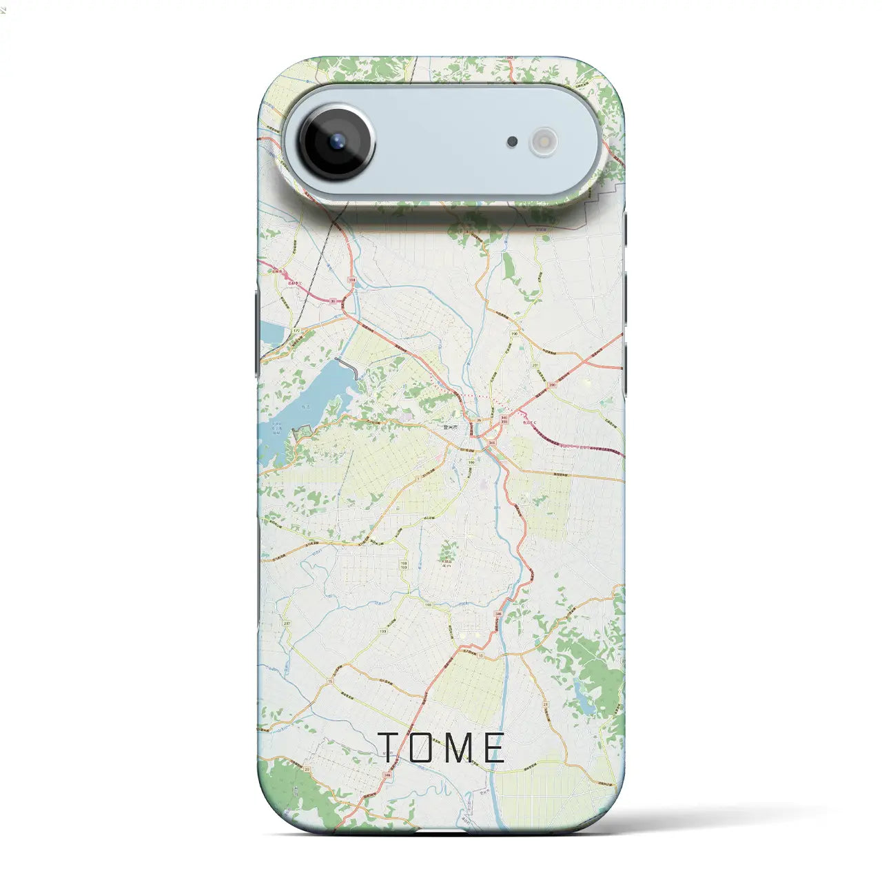 【登米（宮城県）】地図柄iPhoneケース（バックカバータイプ）