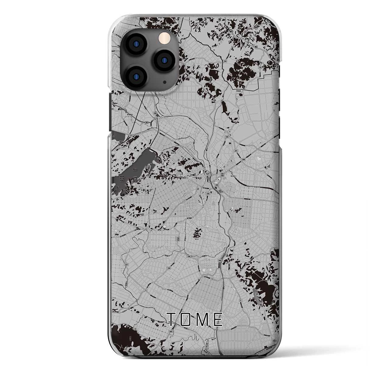 【登米（宮城県）】地図柄iPhoneケース（クリアタイプ）