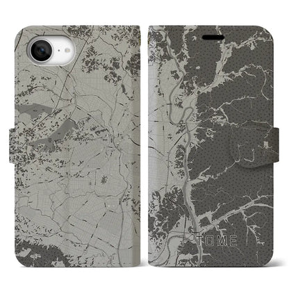 【登米（宮城県）】地図柄iPhoneケース（手帳タイプ）